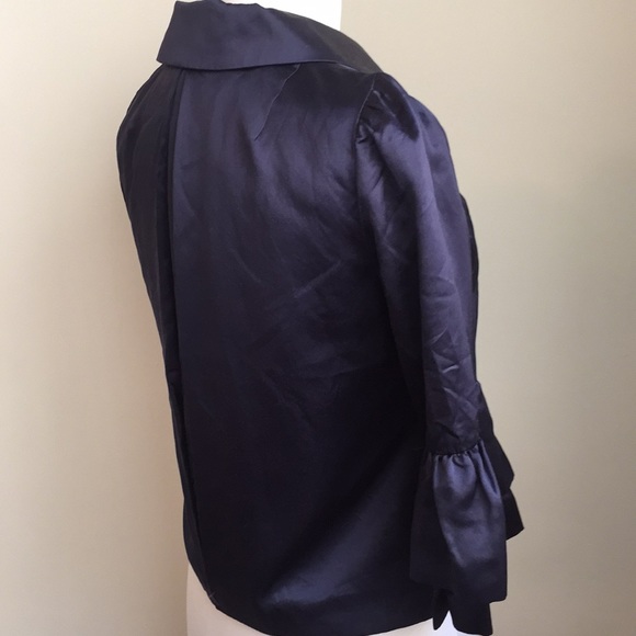 Marc Jacobs Navy Silk blend Blazer size 4 - Picture 4 of 8